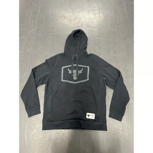 Under Armour Black Hoodie with Bull Emblem